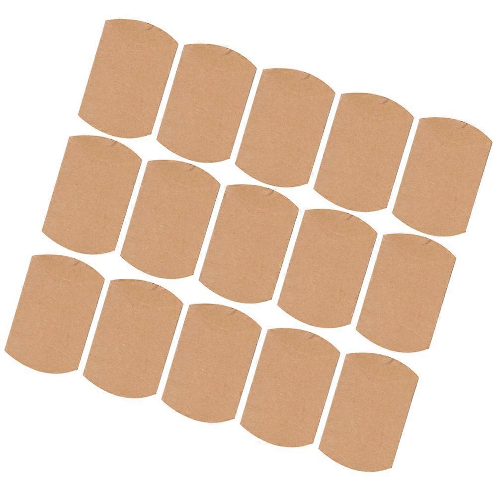 Gift Container 100Pcs Light Brown Krafts Paper Gift Container with Versatile Hemp Rope for Storage