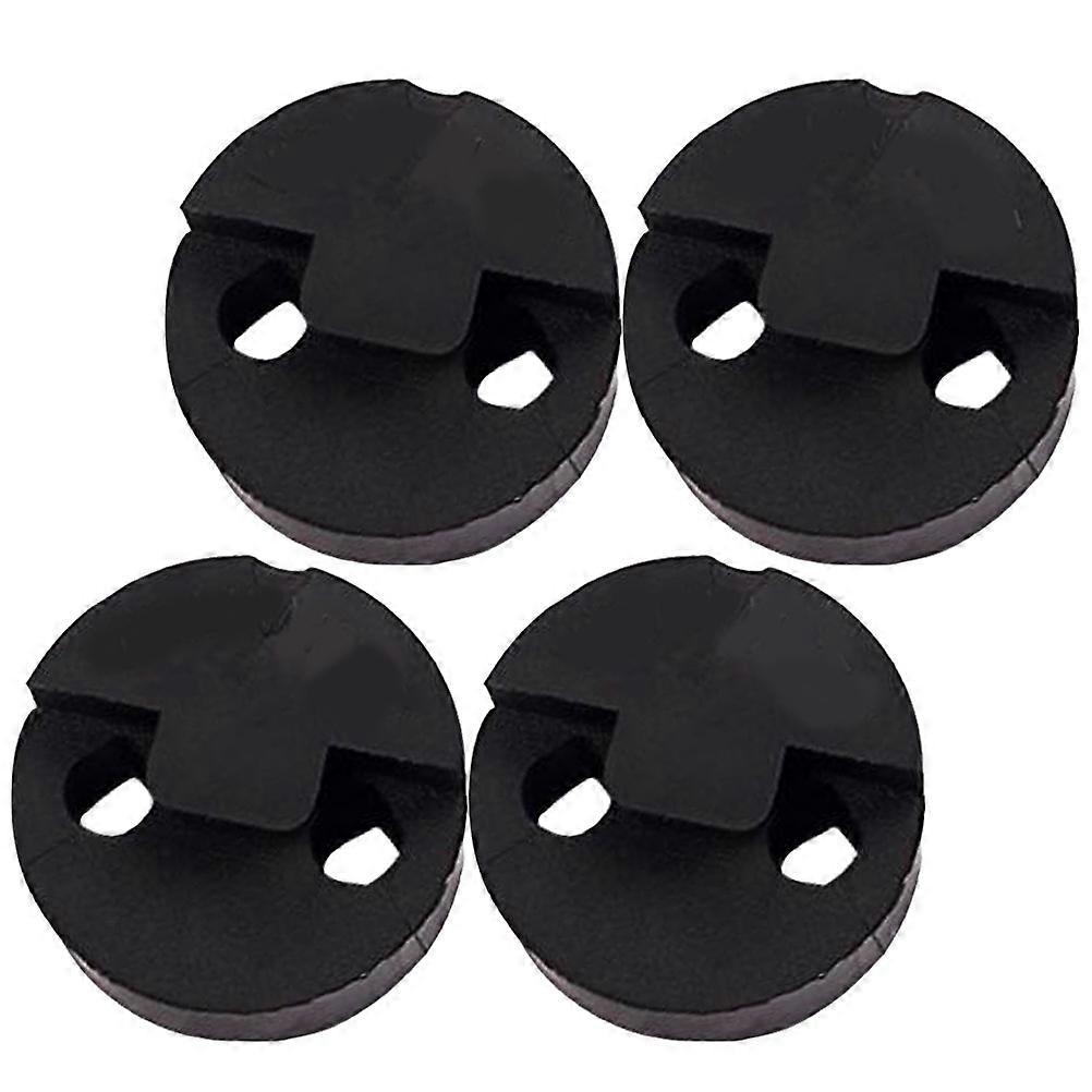 Violin Mute Full Size Rubber Violin Practice Mutes Round Black Sound Reduction 4Set