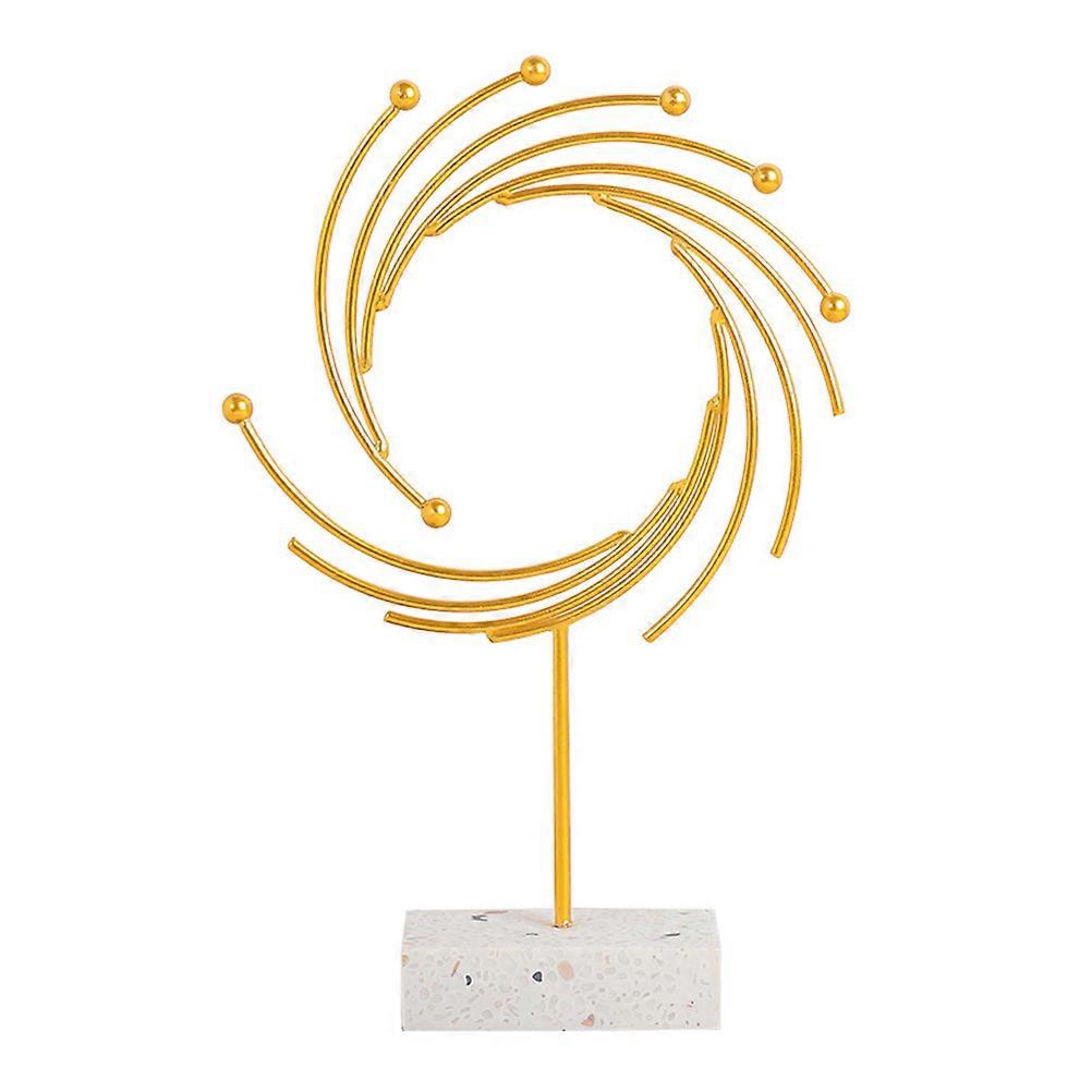 Nordic Style Luxury Iron Statue for Decorating Golden Collectible Home Office Desk Ornament 1pc