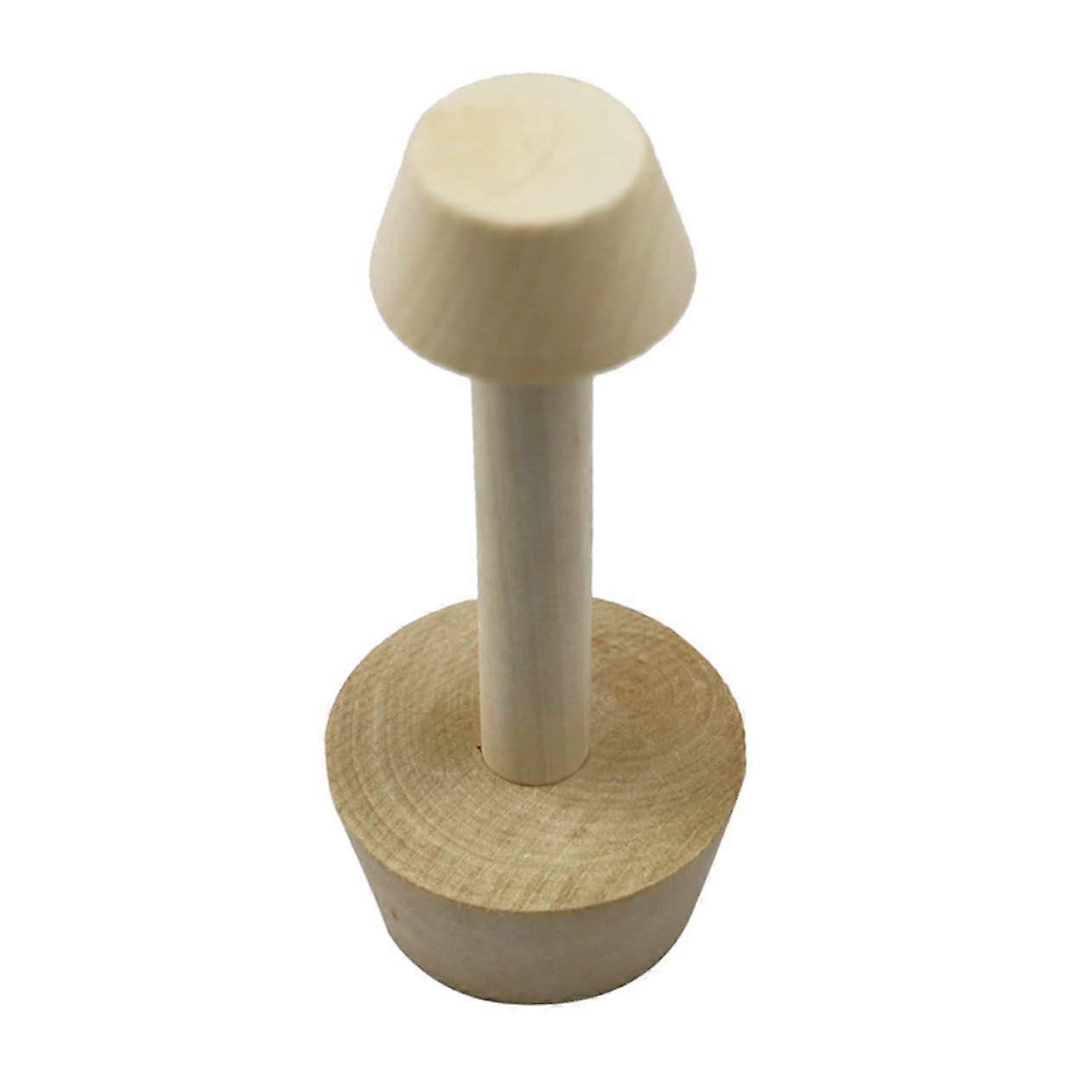 Double-Sided Wooden Tamper for Cakes and Mini Muffins, Durable Baking Tool for DIY Desserts and Pastries