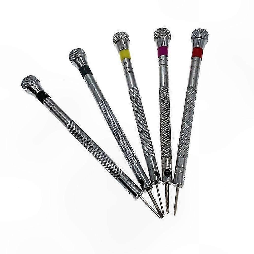 5-Piece Precision Screwdriver Kit with Interchangeable Heads for Electronics Repair