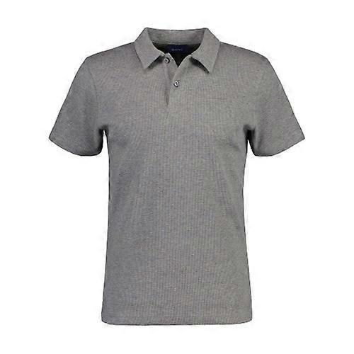 Gant Mens Textured Waffle Pique Polo Shirt