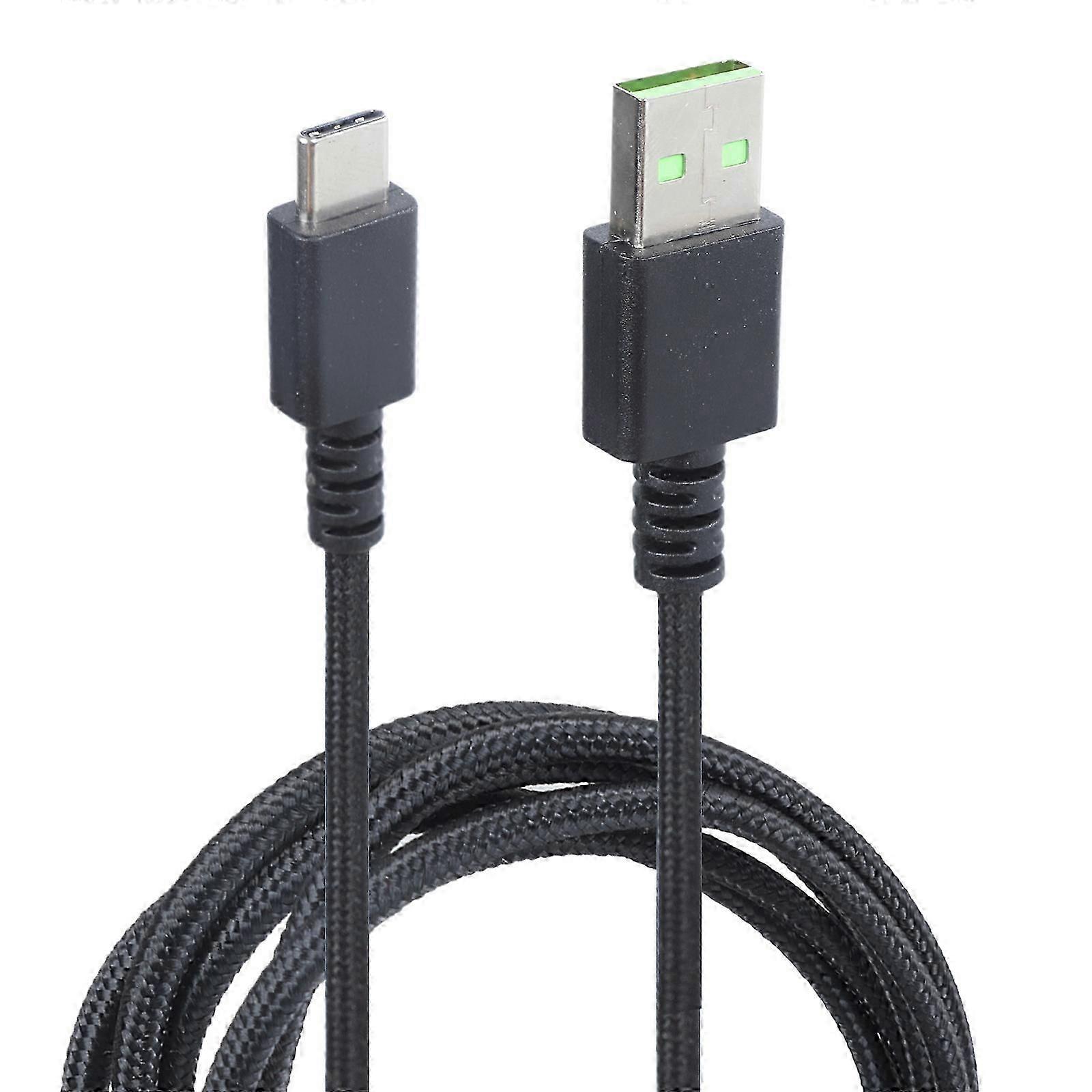 Cabo de carregamento tipo C de nylon para DeathAdder V2Pro/V3Pro, Basilisk V3Pro