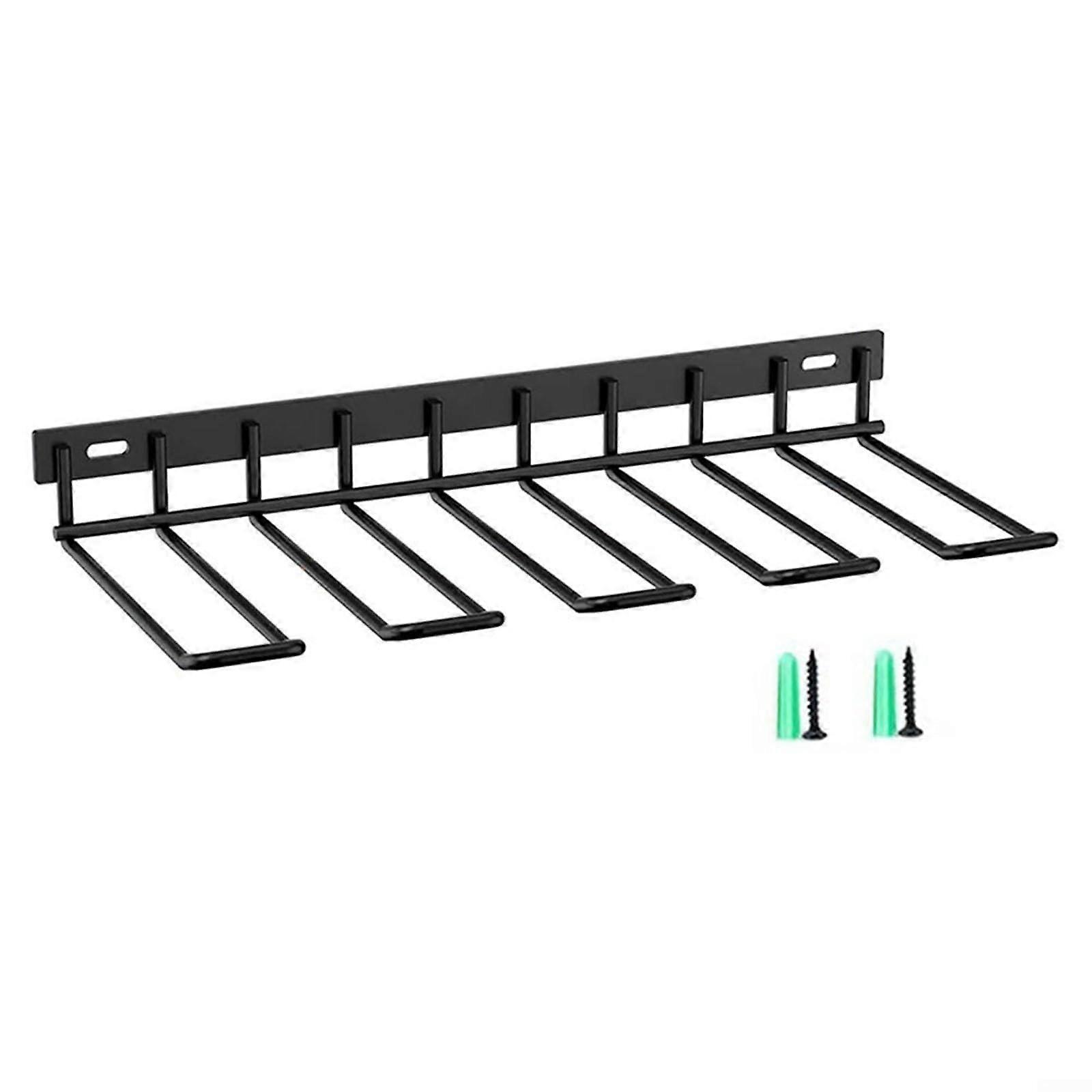 Sturdy Wall-Mounted Drill Organizer Rack for 4 Power Tools, Heavy-Duty Tool Storage Solution, Durable Design