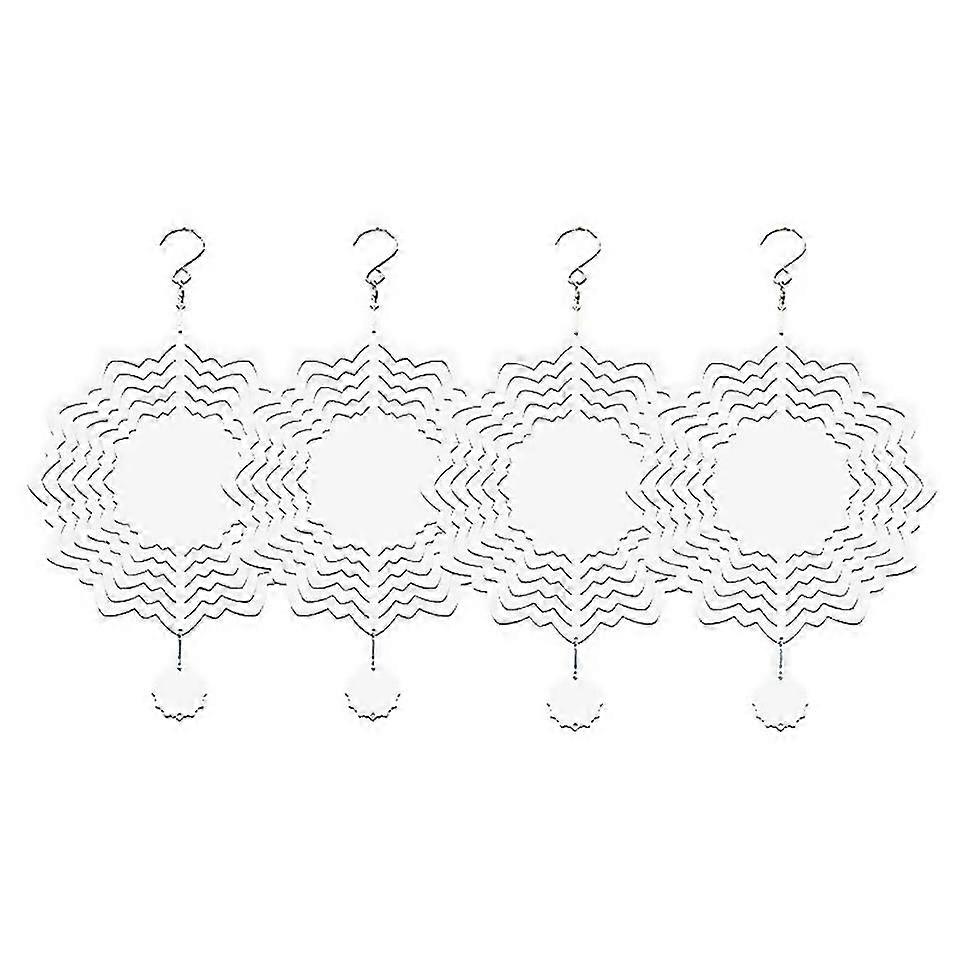For 4pcs 8 Inch Sublimation Wind Spinner Blank Sublimation Blanks
