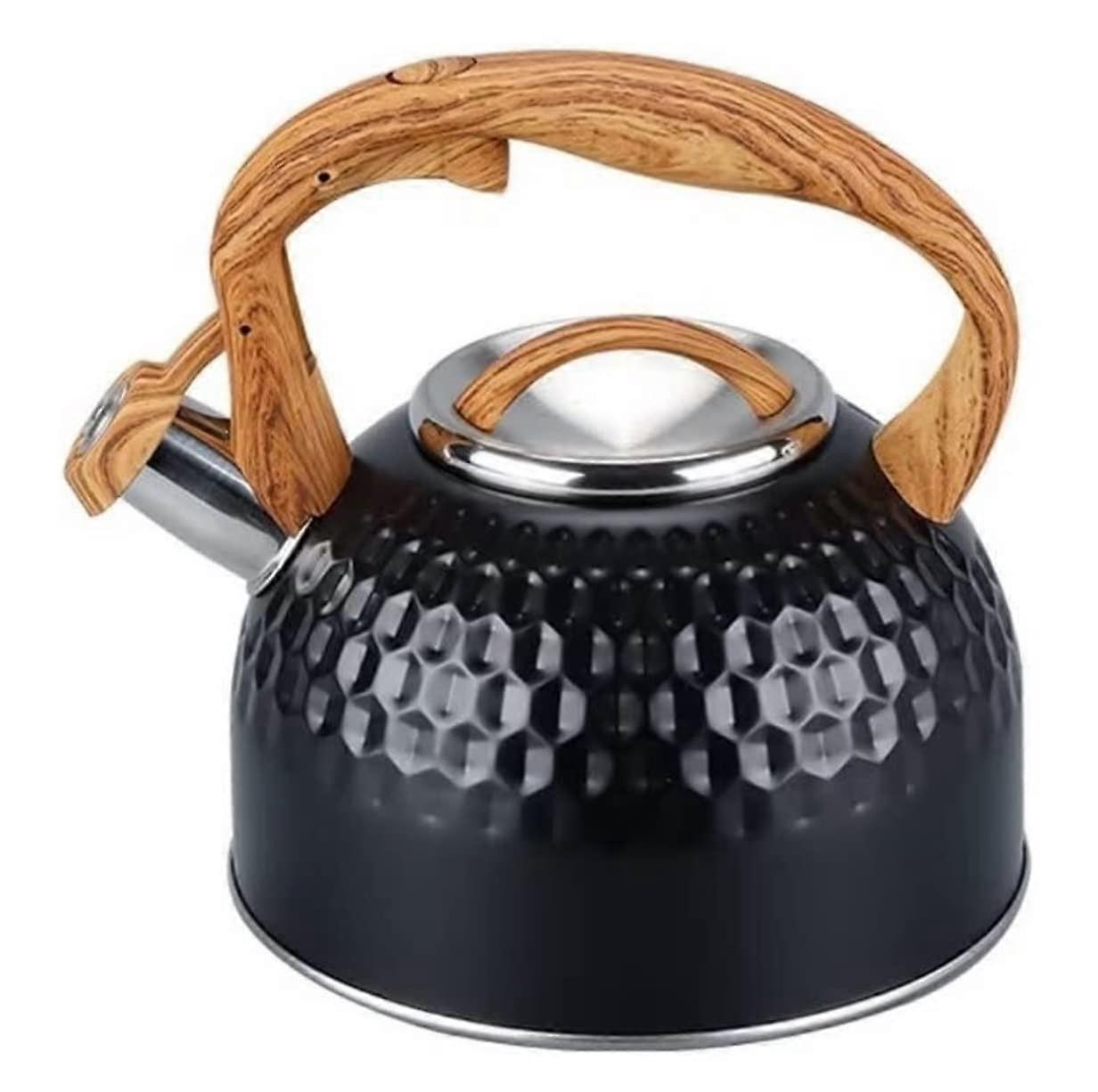 Whistling kettle, teakettle, stove, teapot, 2.5 L, stainless steel