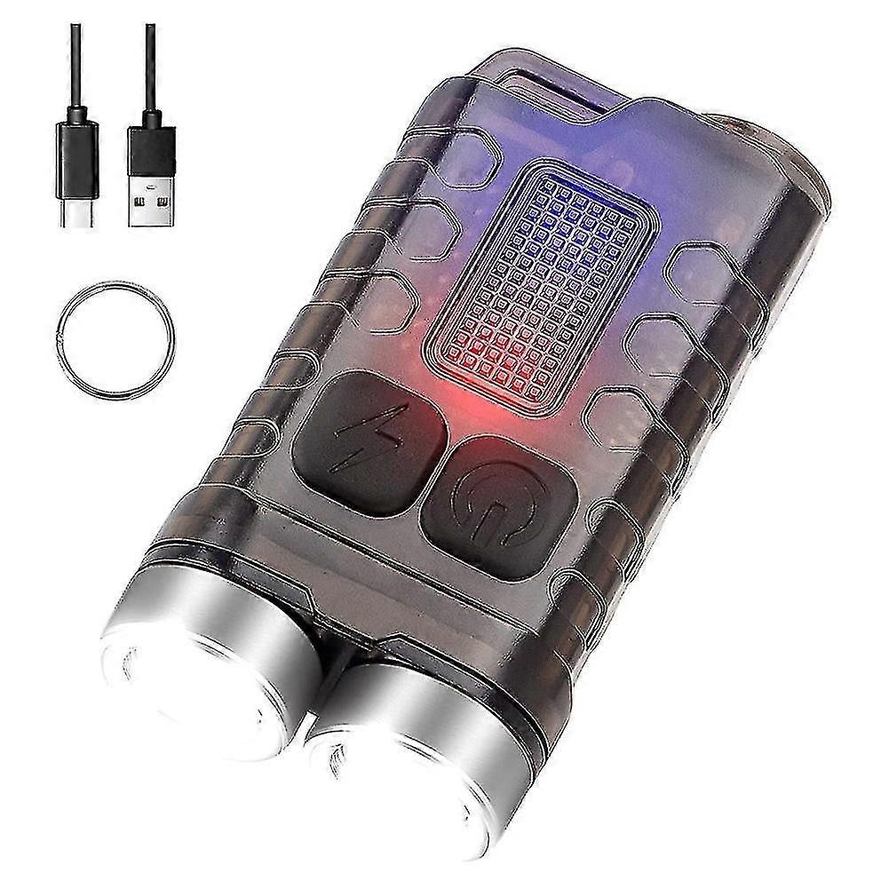 Mini Led Rechargeable Flashlight, 900 Super Bright , Ip65 Waterproof Portable Powerful Flashlight