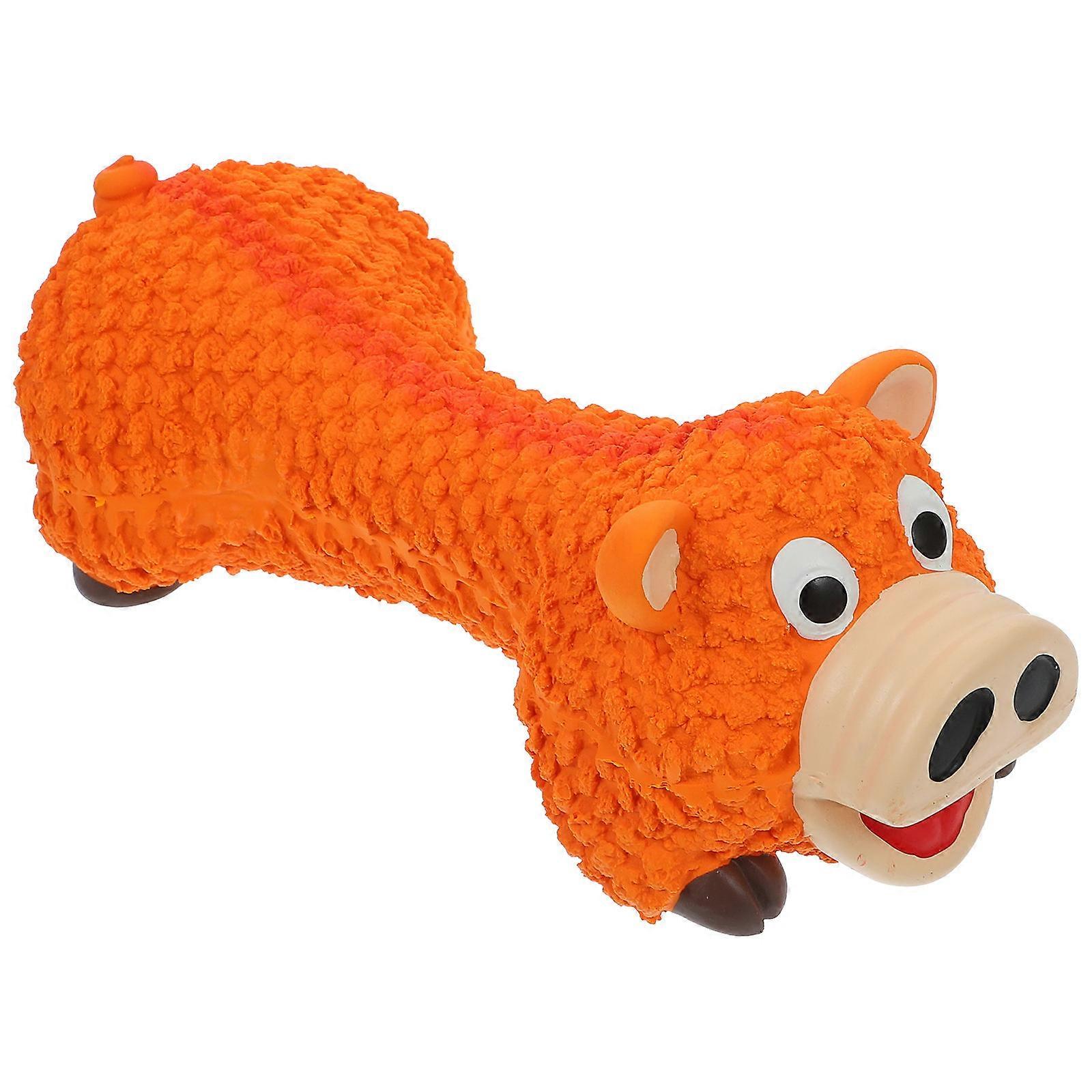Durable Cartoon Pig Dog Chew Toy with Squeaky Design for Puppies and Breeds – Interactive Molar Plaything for Chewing and Training Fun
