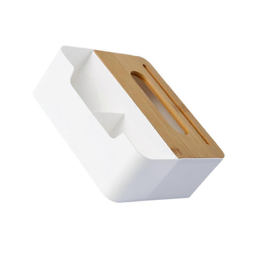 White Multi-purpose Tissue Holder Practical Towel Box Made of PP for Home Use 1pc