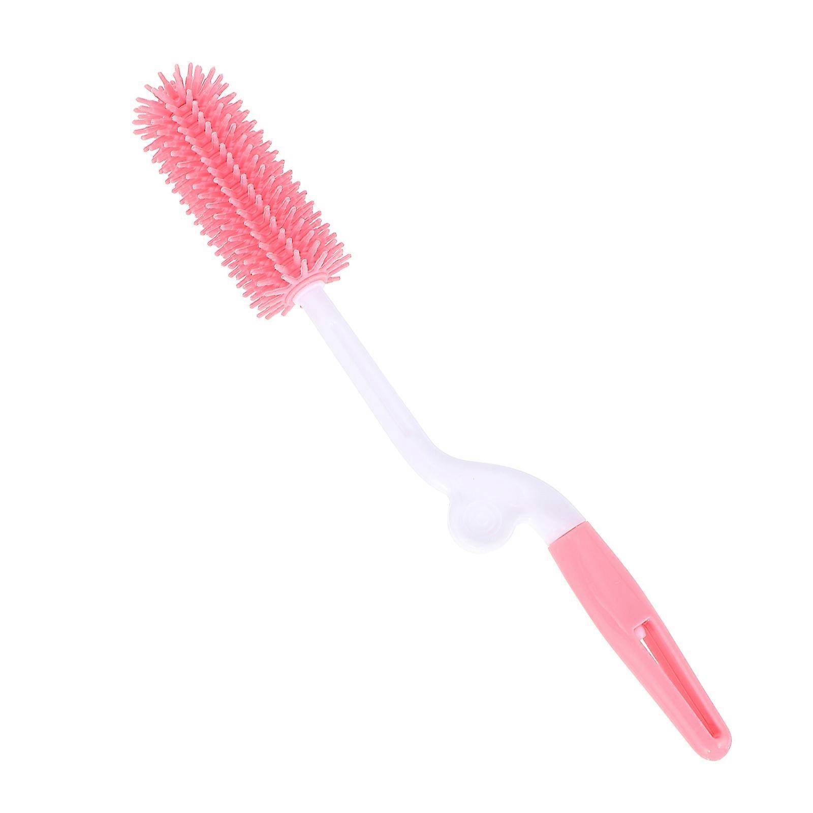 Silicone Bottle Brush 360° Rotating Cleaning Tool for Baby Bottles and Accessories Green