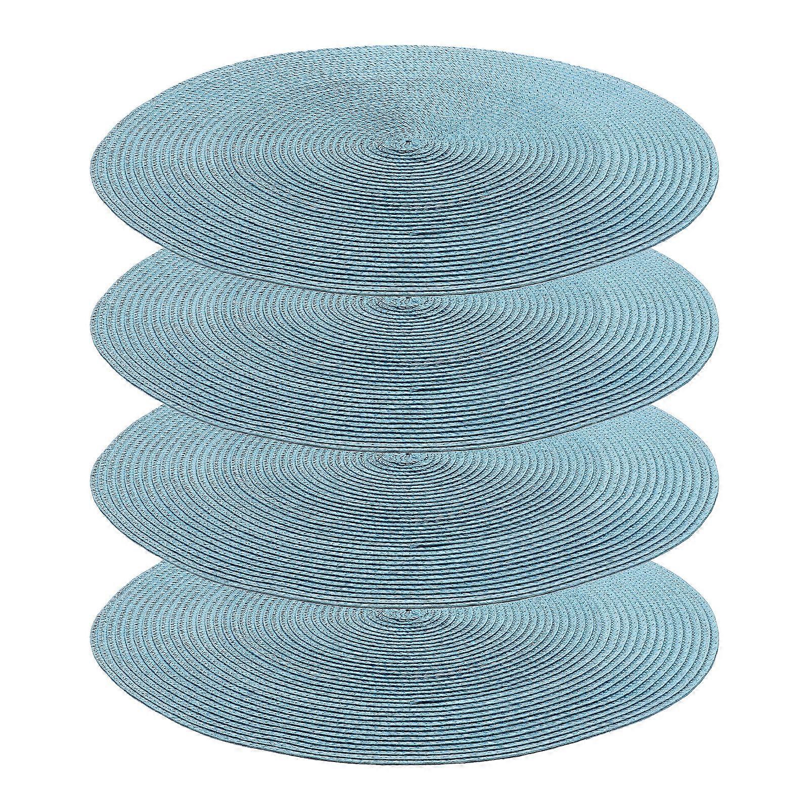 Dining Table Hot Pads 4Set Beautiful Appearance For Effective Heat Insulation In Blue PP Material