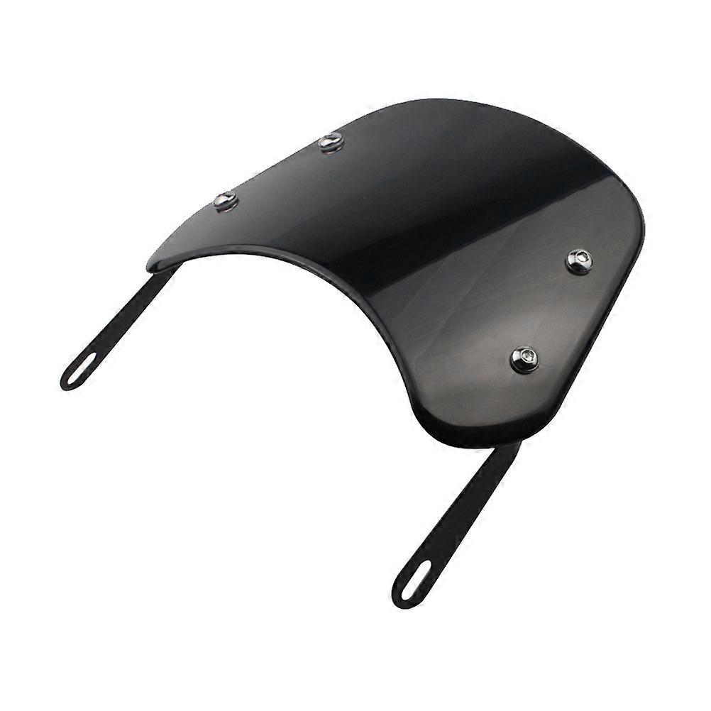 Motorcycle Headlights Windshield For Speed Riding Users Black Design 26X21.5CM 1Pack Wind Protection
