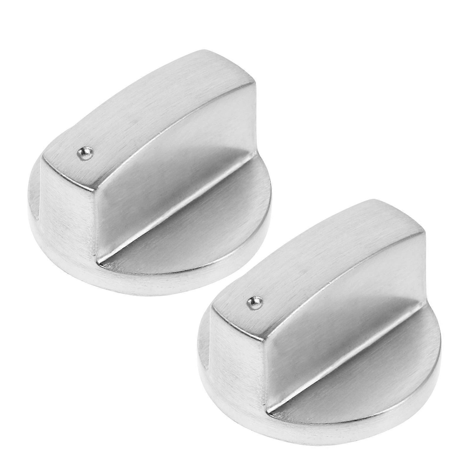 Gas Stove Knob Universal Metal Control Knobs for Gas Range 2Pcs Replacement