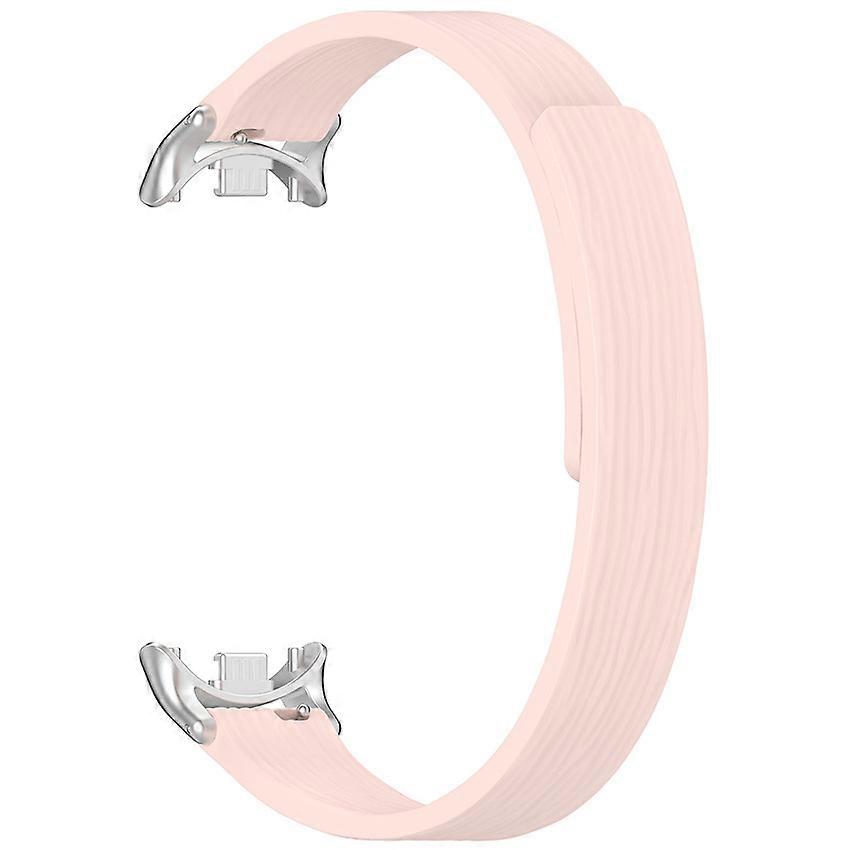 12MM Striped Soft Magnetic Watch Strap for Various 12mm Lug and Watch Frame Dawn Pink
