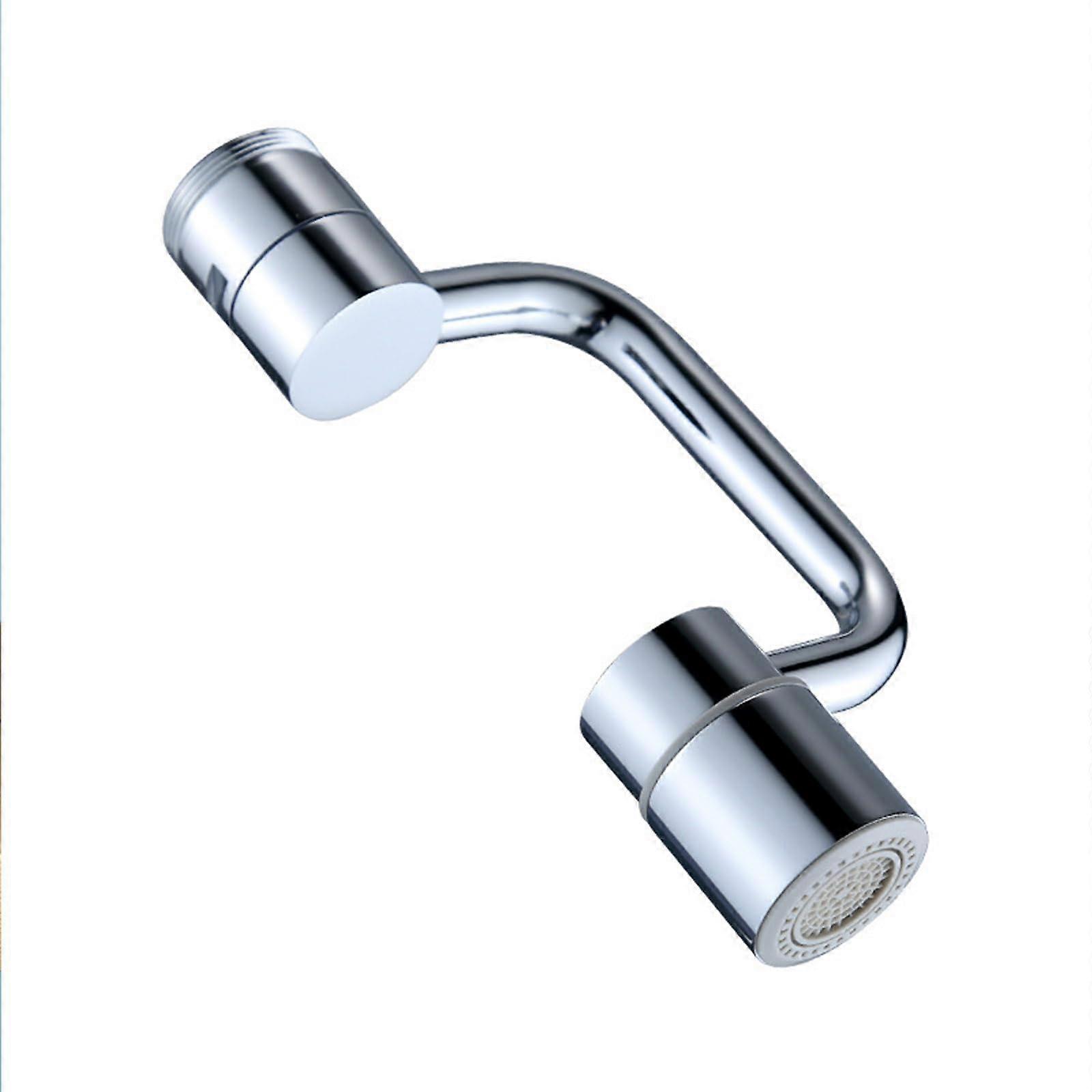 Multifunctional Tap Extension 1440° Rotating Adapter for Kitchen and Bathroom Faucets, Durable Plastic, Universal Fit