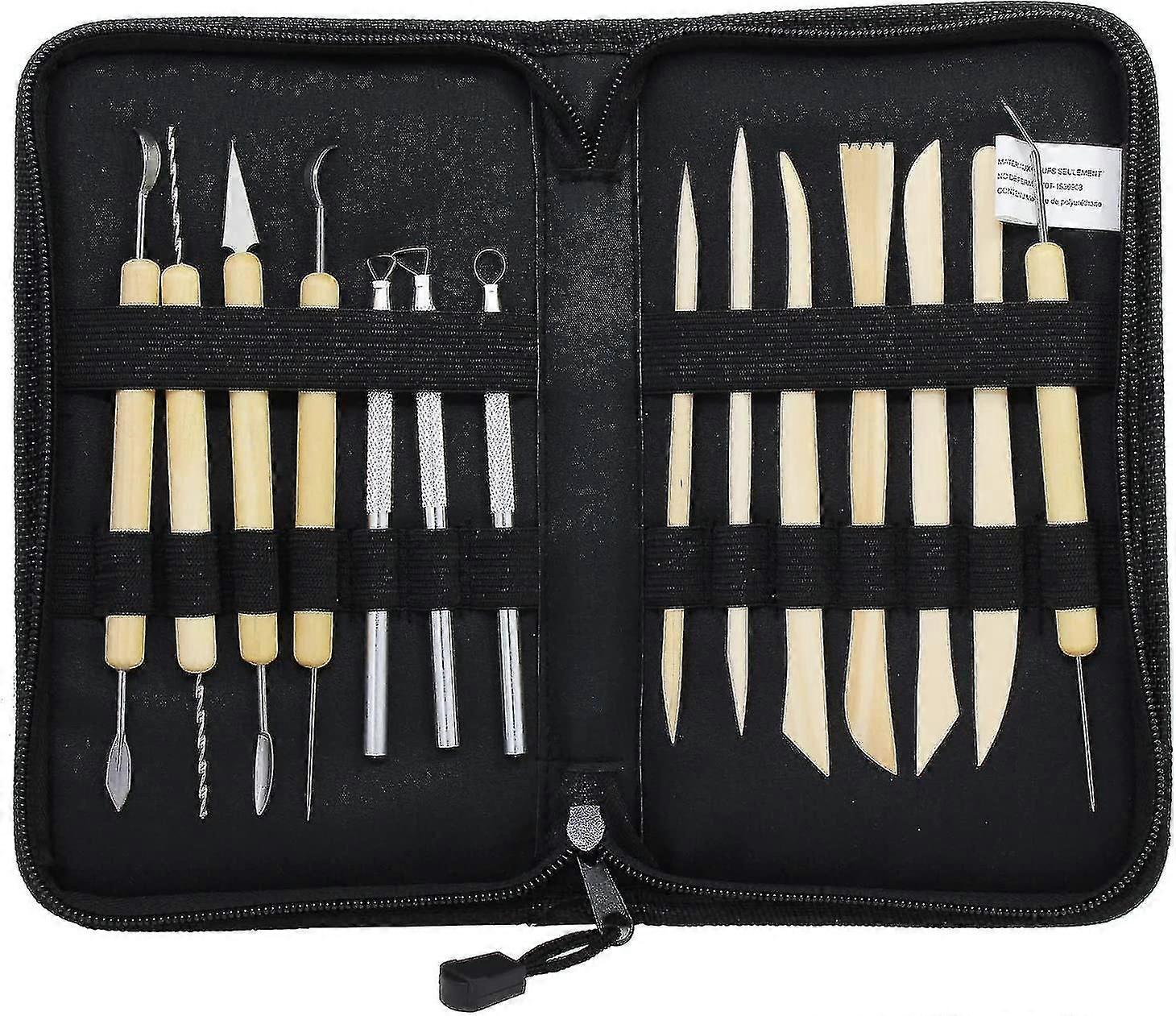 Set Of 14 Polymer Clay Sculpting Tools For Ceramic Pottery