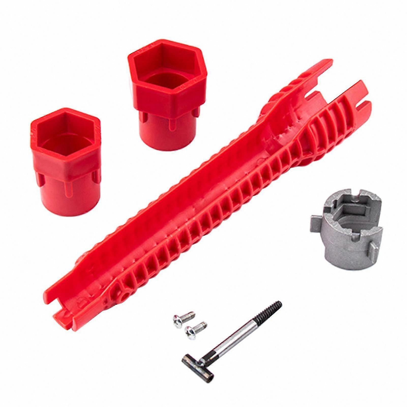 Multi-Function Plumbing Tool Set with Dual Heads for Sink and Tap Installation Wrench Kit