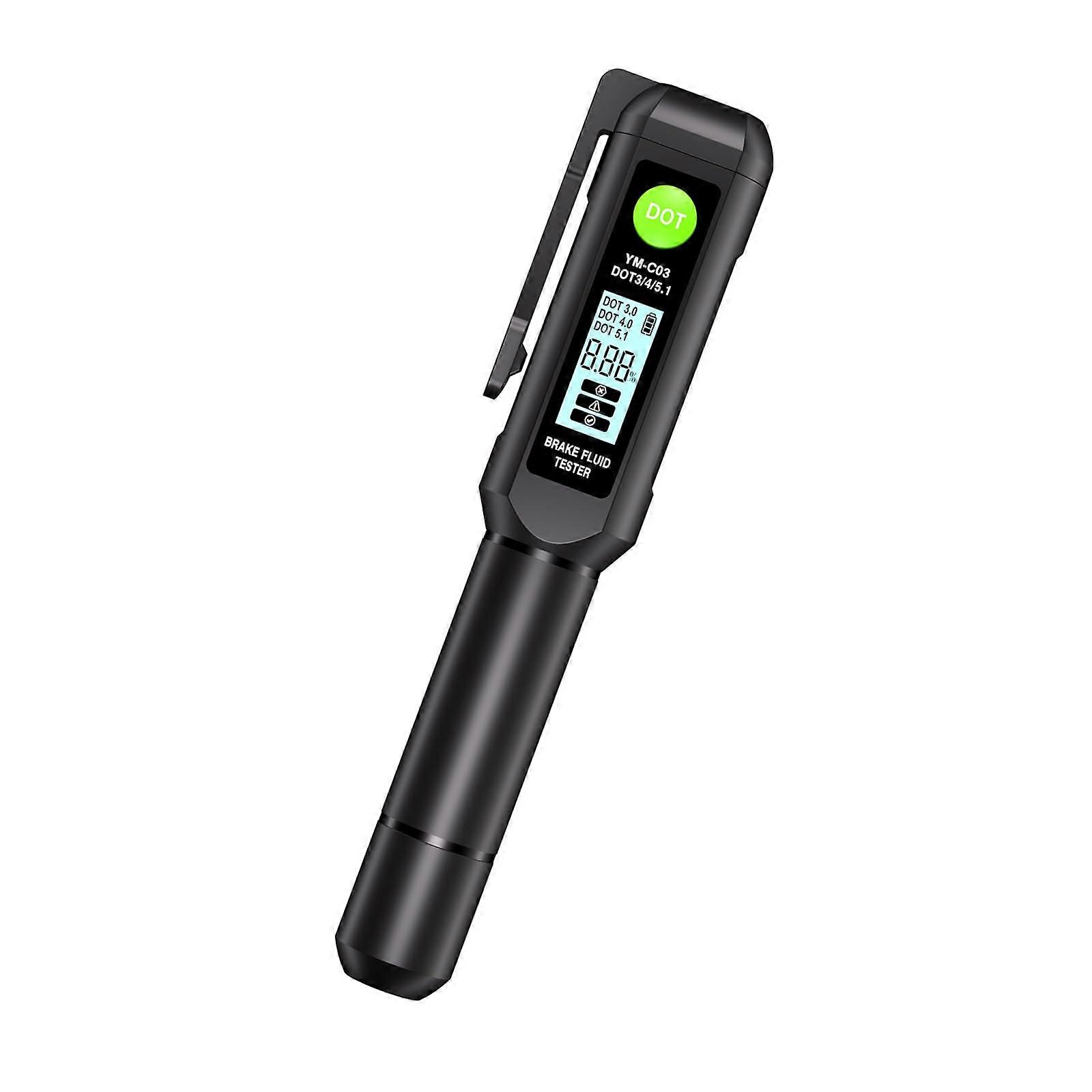 Brake Fluid Tester Tool Accurate With LED Indicators DOT3 To DOT5 Compatibility For Car Diagnostics