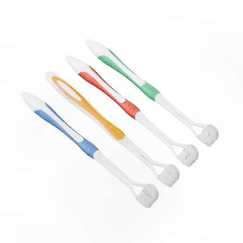 4-Pack Wide Angle Toothbrushes, Soft Bristles for Gentle Cleaning, Includes 3 Special Needs and 3 Travel Toothbrushes
