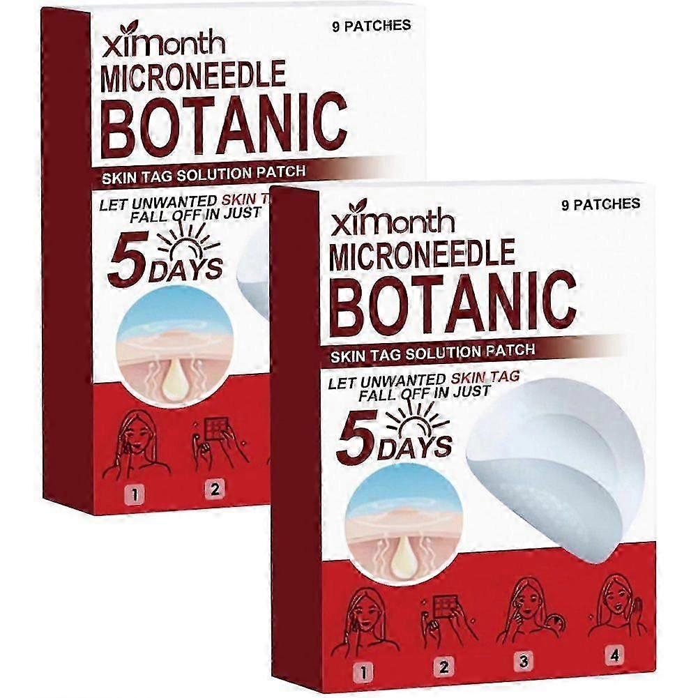 Microneedles 植物皮肤附件去除贴片，用于去除皮赘的皮肤贴片，微粉刺贴片，适用于所有皮肤类型的抗痤疮膏药