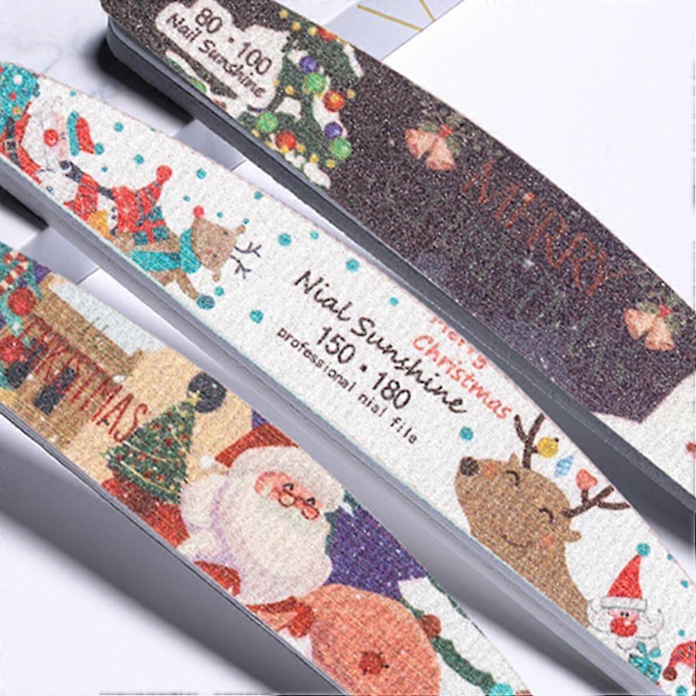 5Pcs Nail Files 18x1.9cm Multi Grit Buffer Block Manicure Set