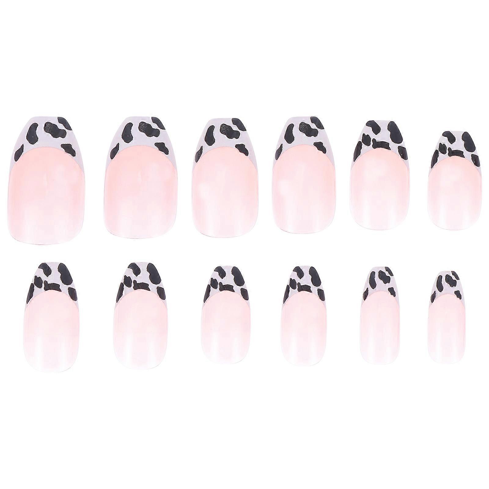 48Pcs Beautiful Fake Nails for Decoration Assorted Color Plastic Full Cover Nail Tips Durable and
