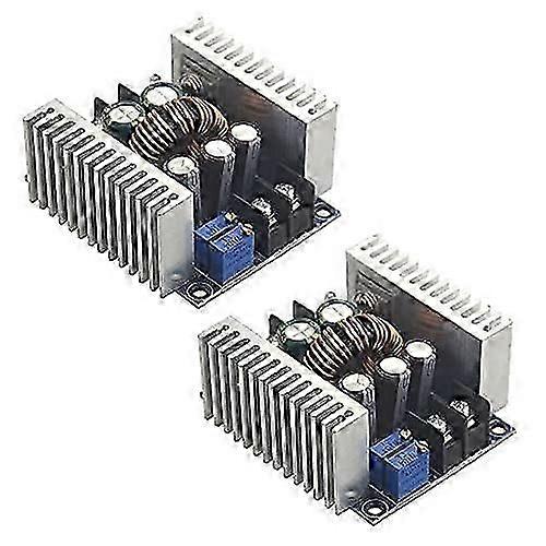 2Pcs 20A 300W High-Power Buck Converter Adjustable Constant Voltage Constant Current Power Module Charging LED Drive with Short Circuit Protection DC