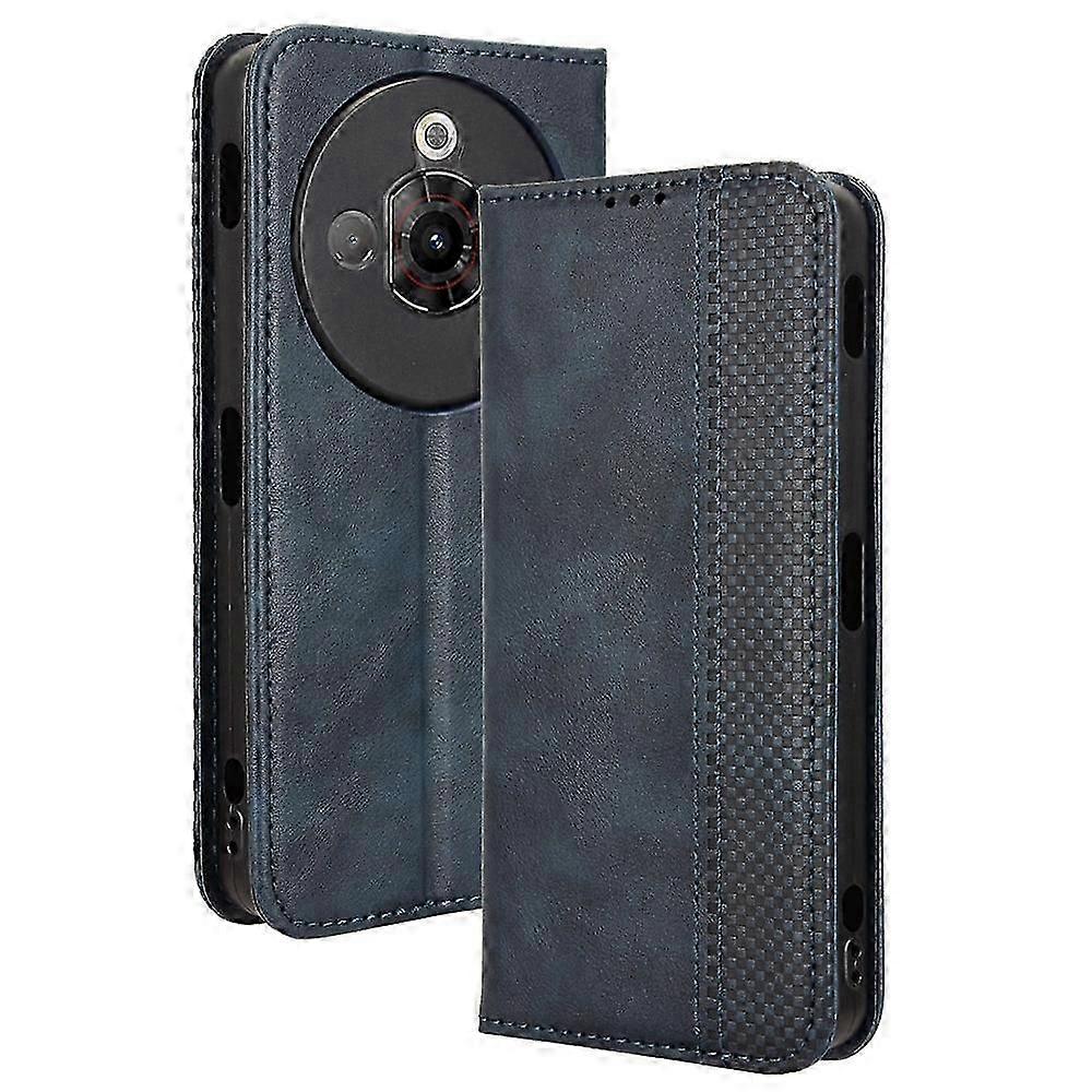 Retro Texture Leather Case with Wallet Stand Function for ZTE nubia Focus Pro