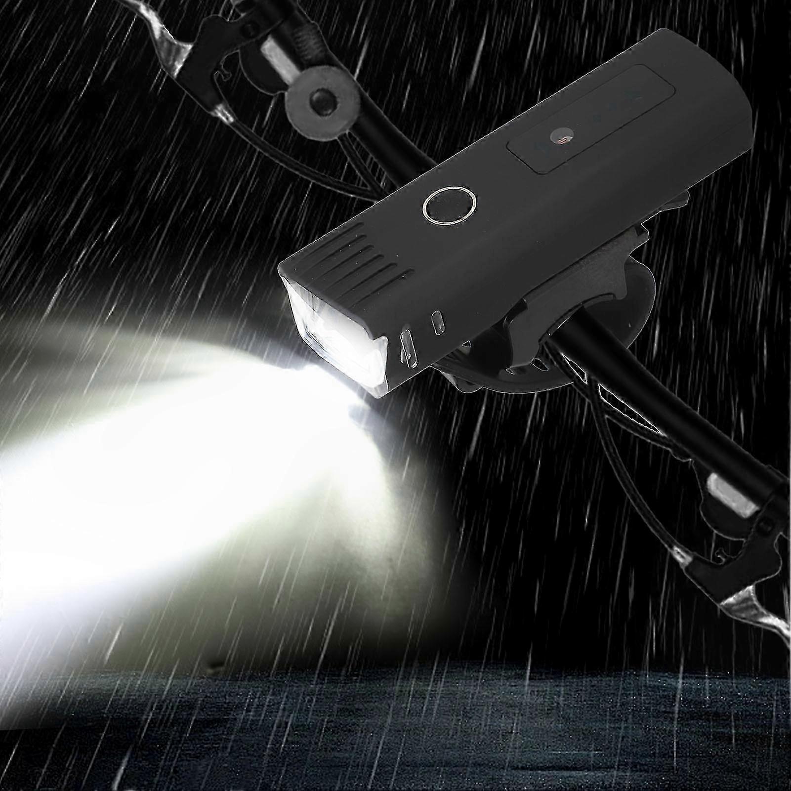 USB Rechargeable Front Light for Bikes and Electric Wheelchairs with Adjustable Angle for Camping and Riding Safety