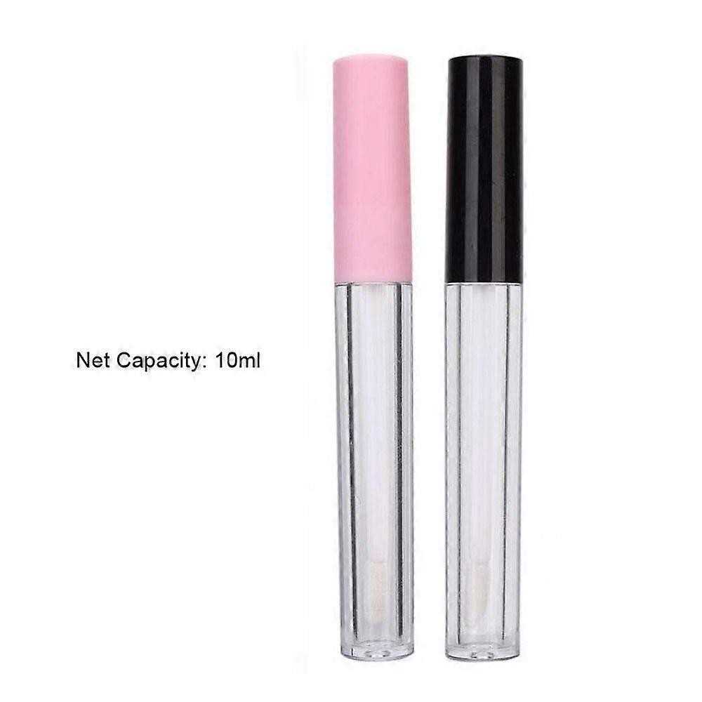 20 Pack 10ml Empty Lip Gloss Tubes Containers Bottles Mini Refillable Lip Balm Tubes with Wand for Lip Samples Travel DIY Lip Makeup