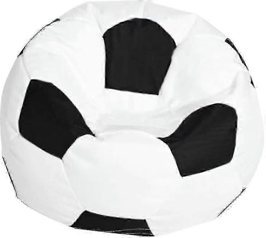 サッカーオックスフォードクロスキッズビーンバッグカバー子供用ぬいぐるみ収納3色選択可能-ホワイト80cm-在庫あり-良い