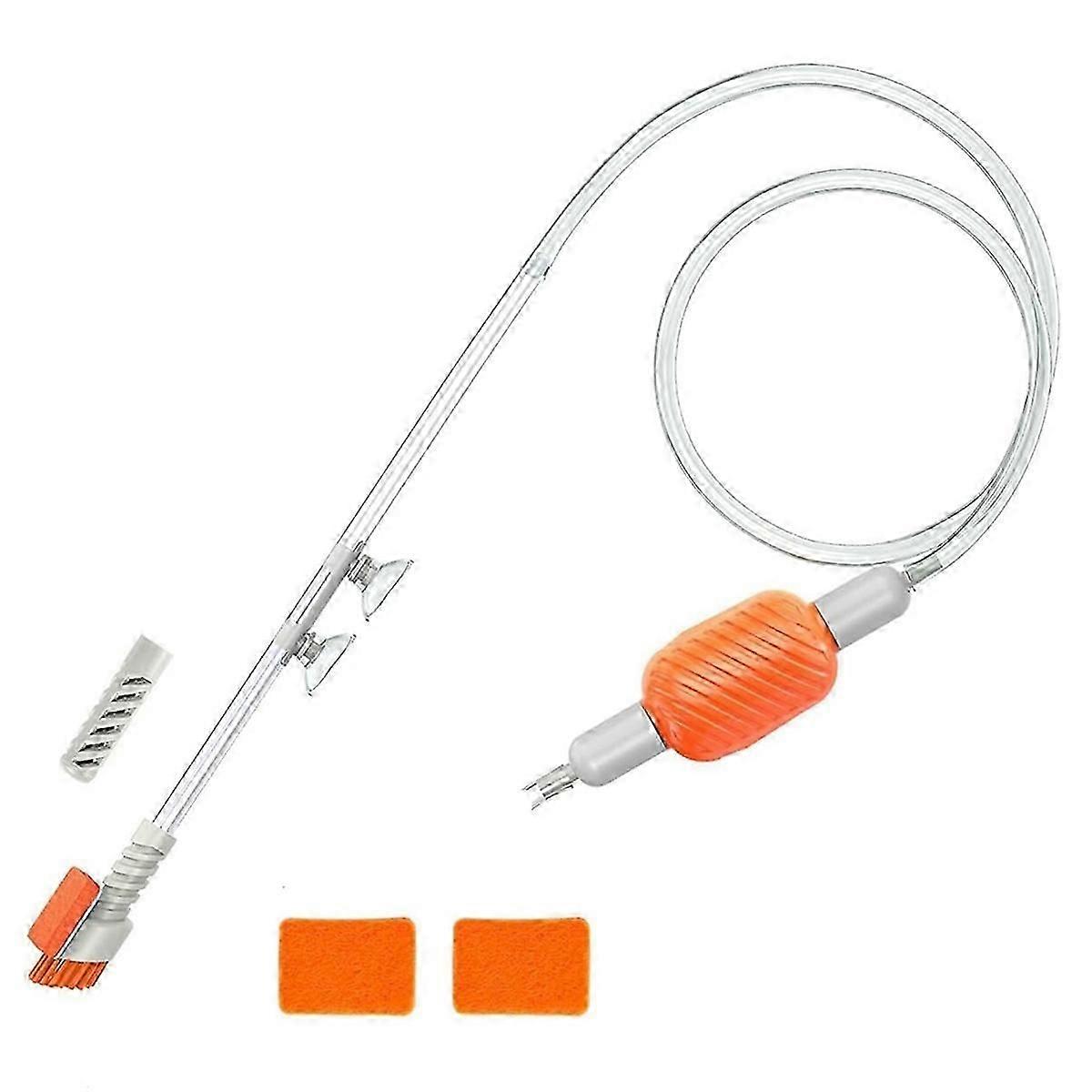 مكنسة الحصى الكهربائية لحوض السمك ، سيفون مبدل المياه اليدوي