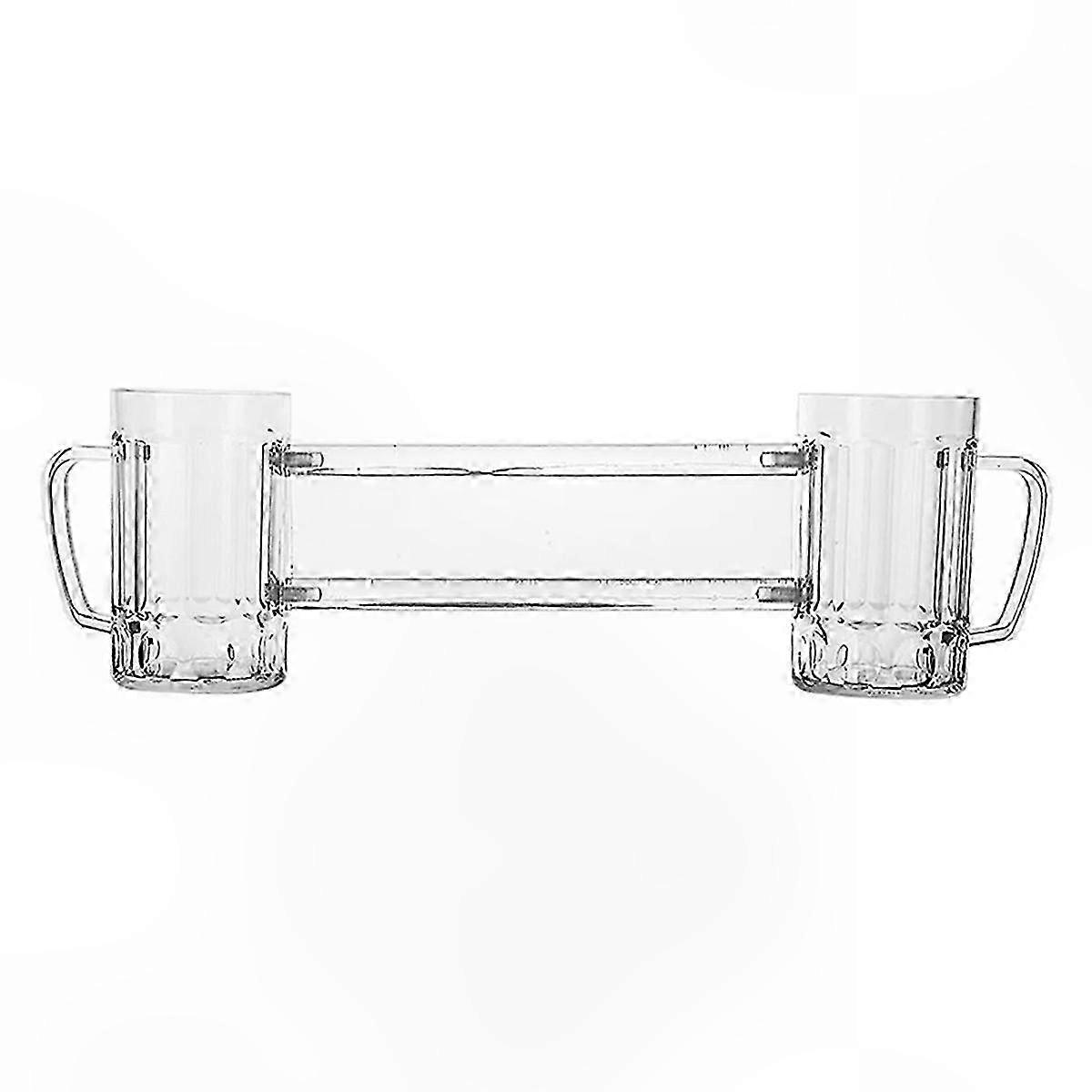 Set of Wine and Beer Glasses with Unique Double Tool Mug for Romantic Evenings