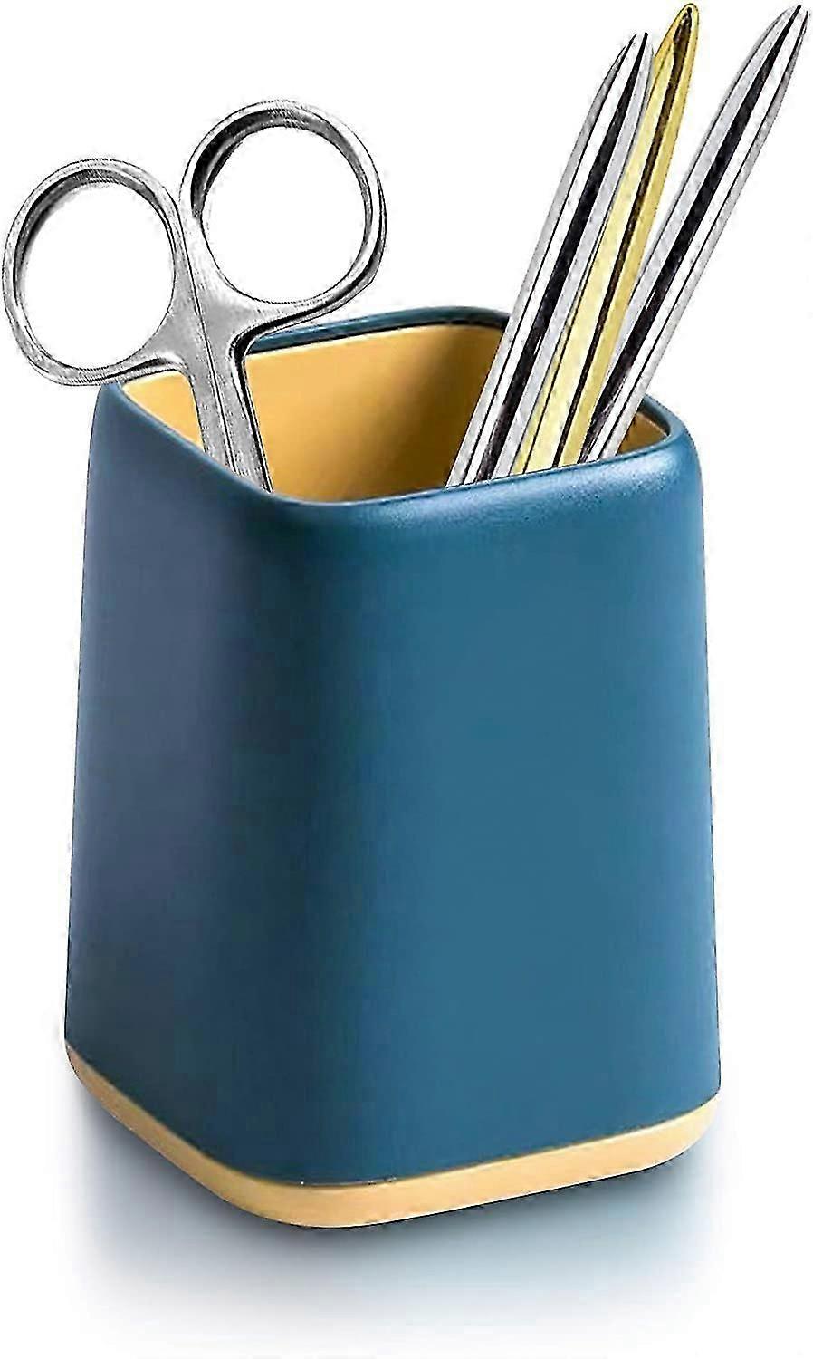 Zweifarbiger süßer Schreibtisch-Stifthalter, Make-up-Pinselbecher, langlebiger Desktop-Organizer