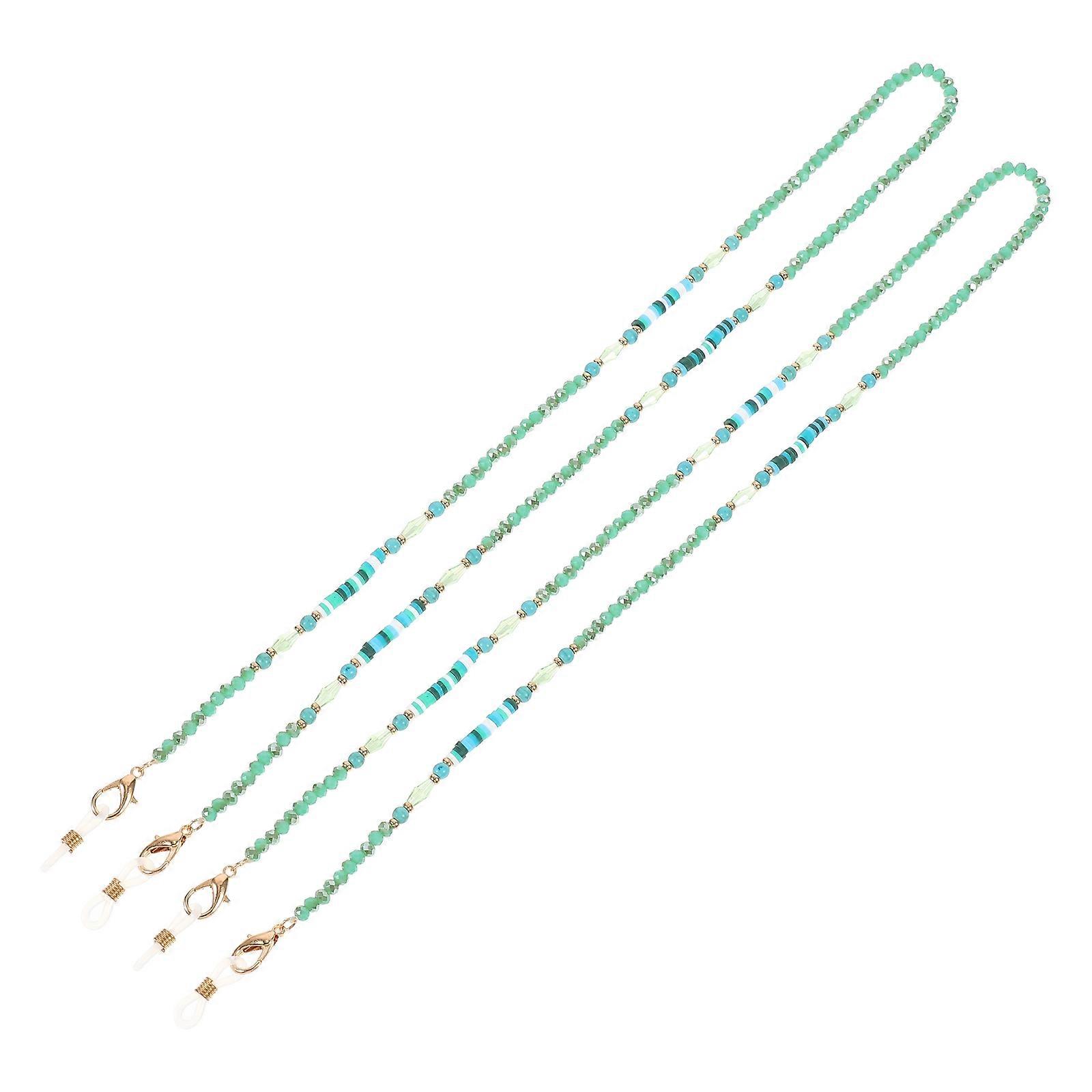 Children's Glasses Hanging Straps for Decor 2Pcs Crystal Mask Straps