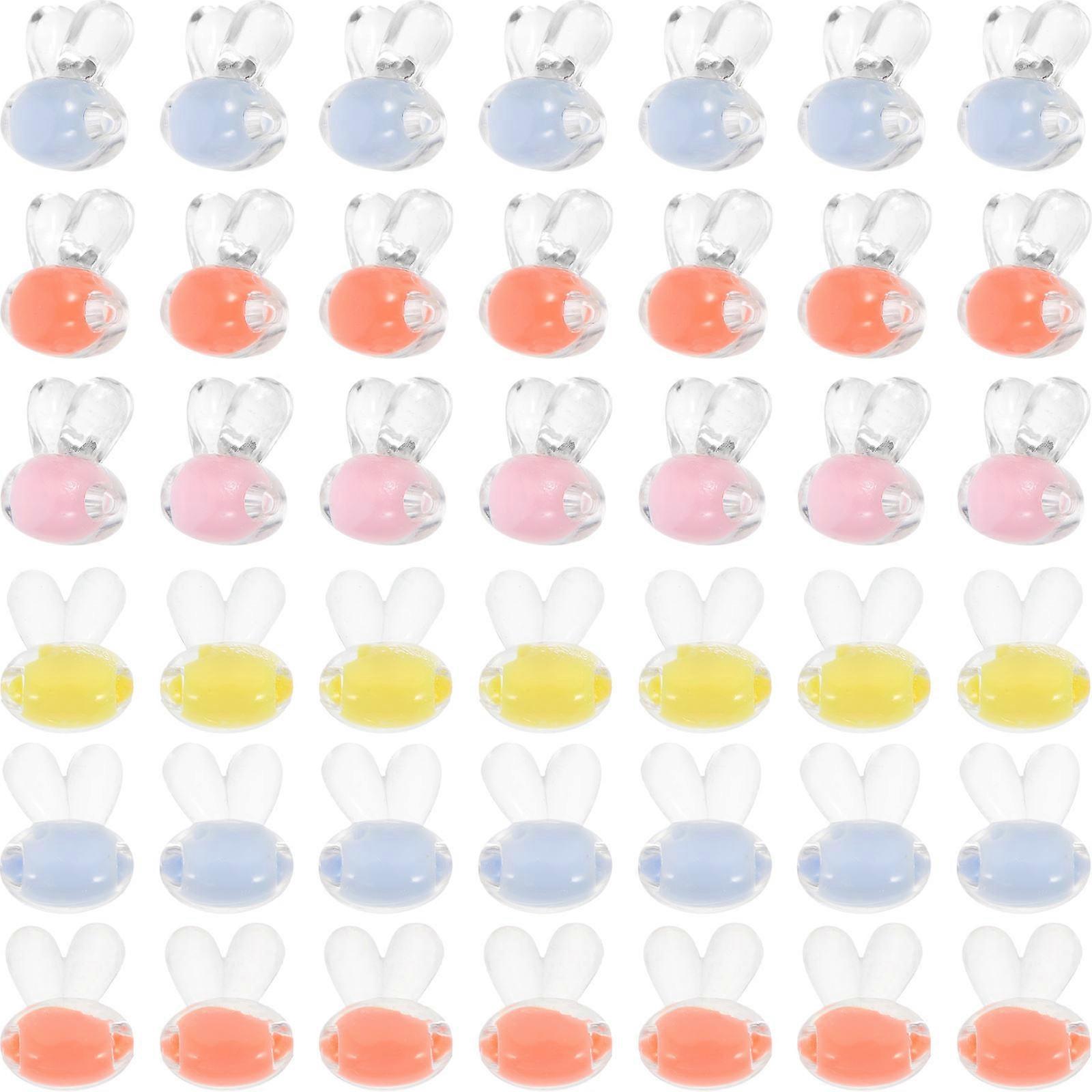 Assorted Color Plastic Beads for DIY Jewelry Making and Craft Decor Small Lightweight Round Beads 100pcs