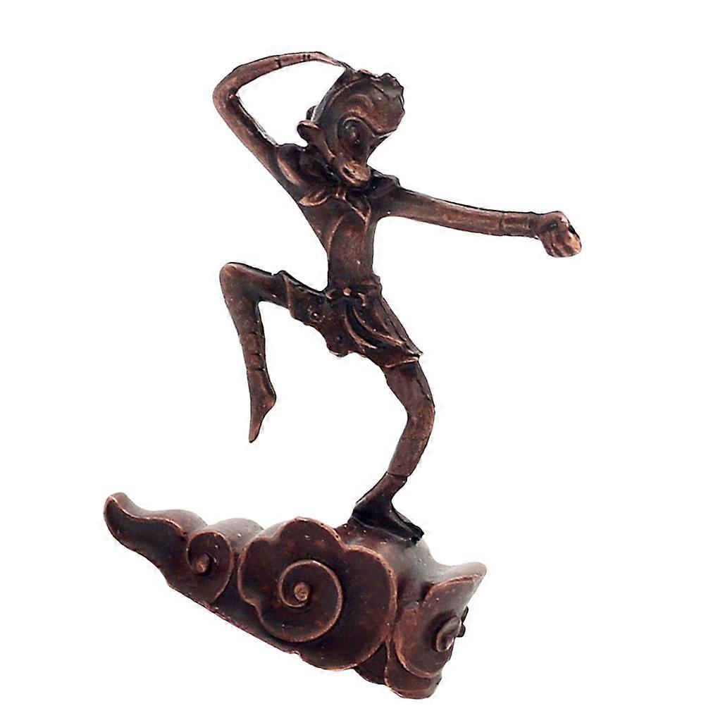 Unique Monkey Shape Incense Inserted Burner For Meditation Room Retro Zen Design Light Brown 1Pcs