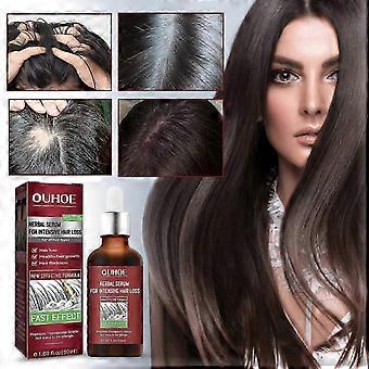 OUHOE Denso Cabelo essência Hidratante Raiz Do Cabelo Crescimento Rápido Anti queda Forte essência Do Cabelo