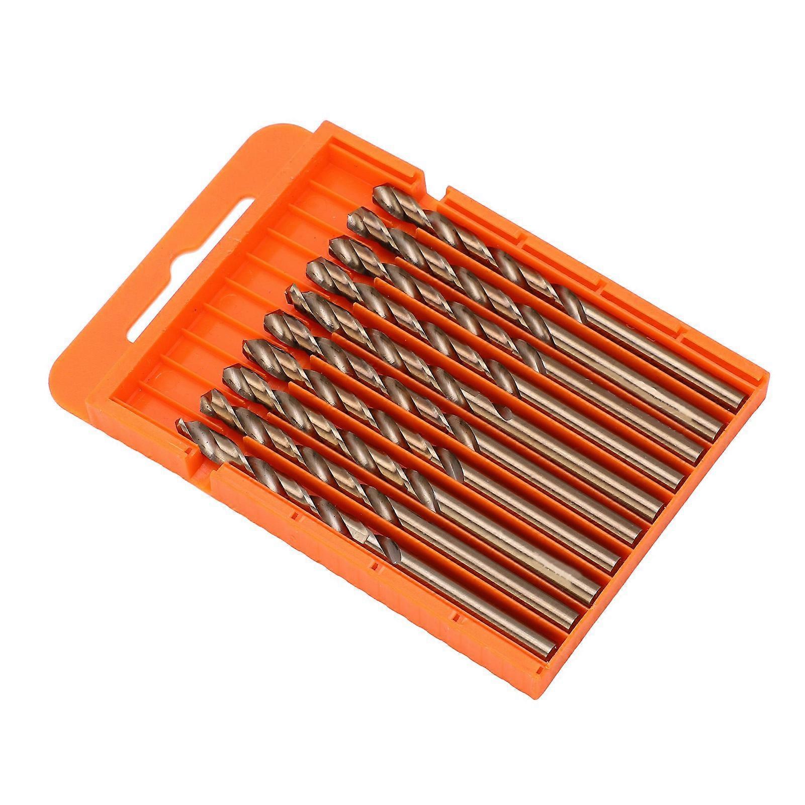 10pcs HSS Twist Drill Bits Set Straight Shank Steel Metalworking Tools Accessories 5.2mm