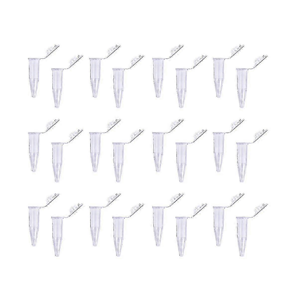 500pcs Pcr Tube With Flat Cap, 1.5ml Microcentrifuge Tube, Pcr Reaction Tube - KM