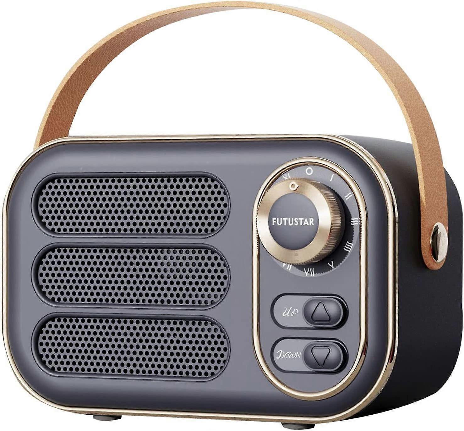 Retro Bluetooth Speaker, Vintage Portable Wireless Bluetooth Speakers with Loud Volume Bluetooth 5.0 Support TF Card U Disk AUX Input Old Style for Ki