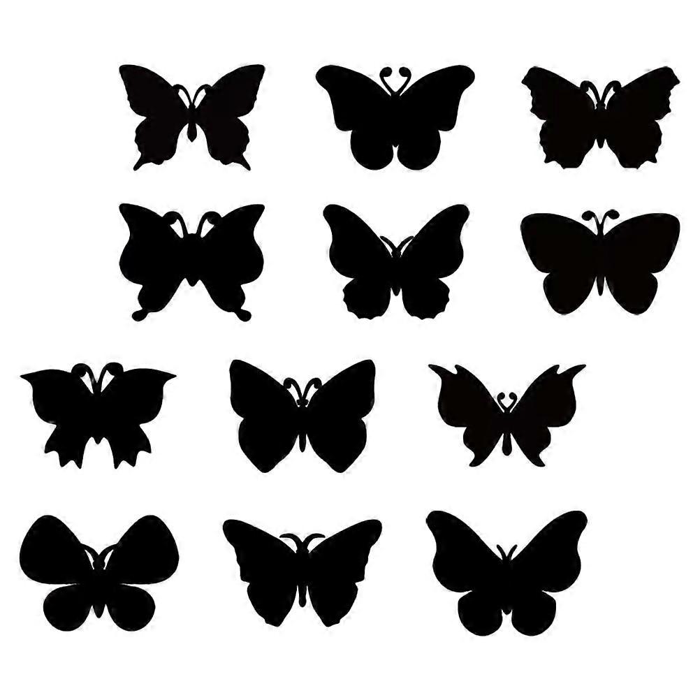 It sounds like you're referring to a product description for a **12 piece Butterfly Shaped Scratch Paper Set**. These types of craft supplies are