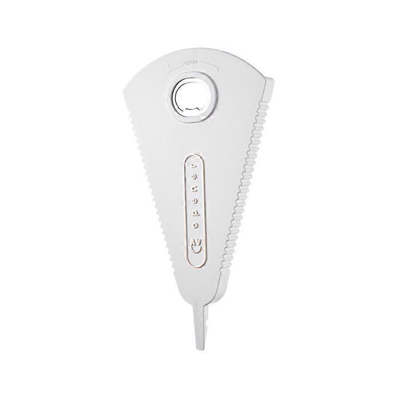 Manual Can Opener 3 In 1 Magnetic Design Multifunction Beer Bottle Opener Can Opener Kitchen Tool For Weak Hands ElderlyWhite1pcs