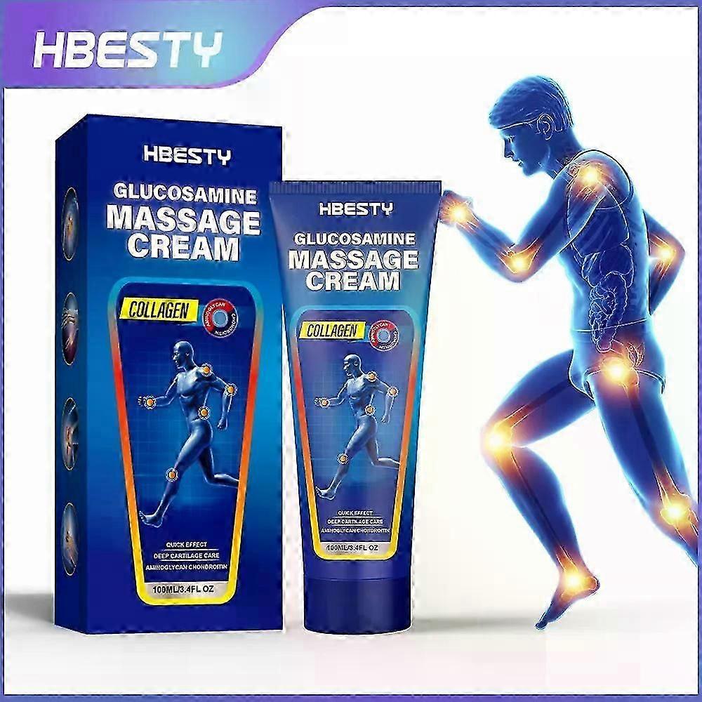Glucosamine Massage CreamJoint and Bone Cream, Joint Cream for Joint Activities Throughout the Body, For Back, Neck, Hands