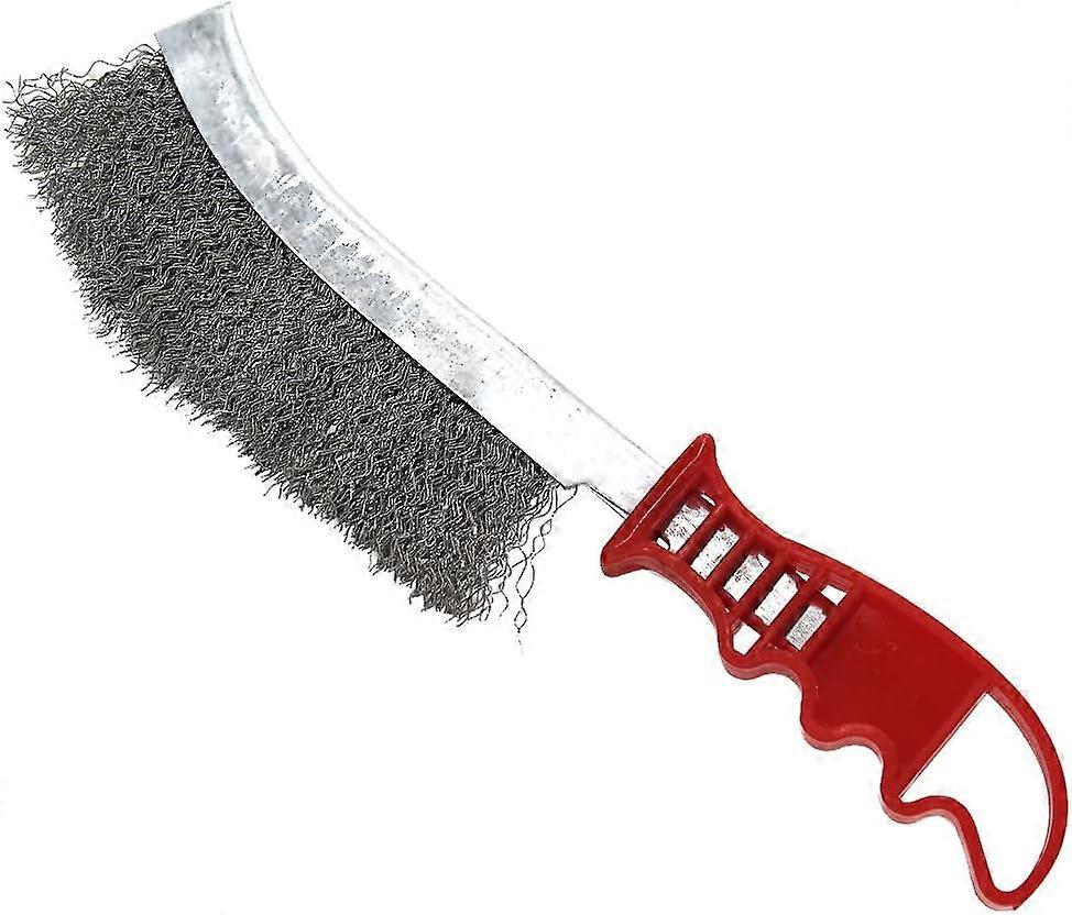 Grill Brush and Scraper with Handle, BBQ Grill Cleaning Brush
