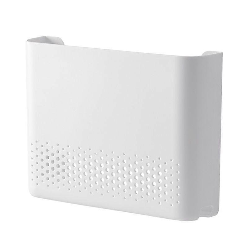 1 Set Router Storage Box: Wall-Mounted Router Storage Box Punch-Free Shelf Organizer For Living Room Wifi Cover With Easy Installation
