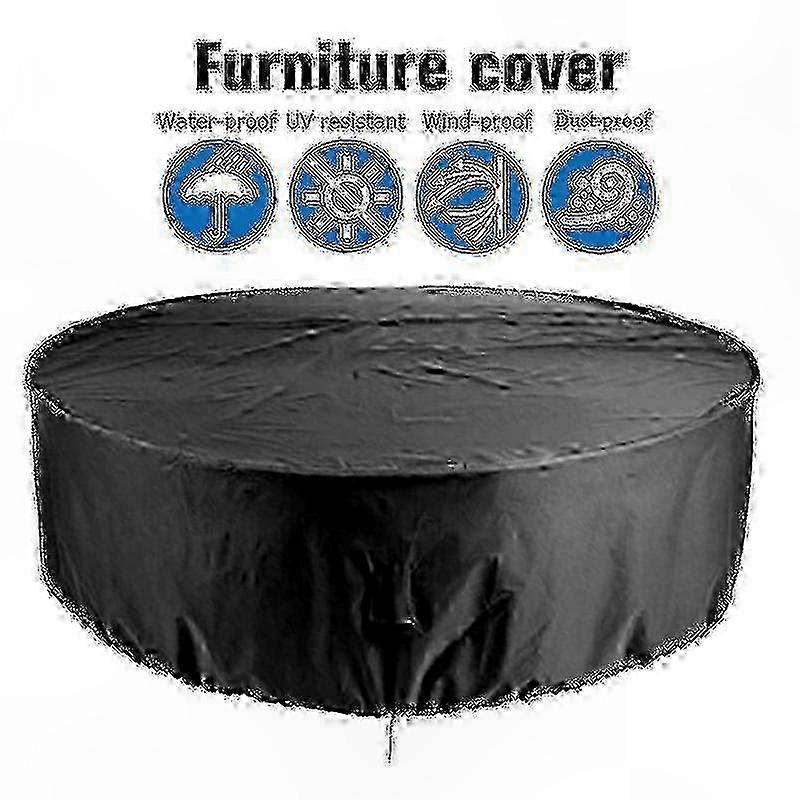 Waterproof Round Table Cover for Outdoor Use - Custom Fit Durable Protector