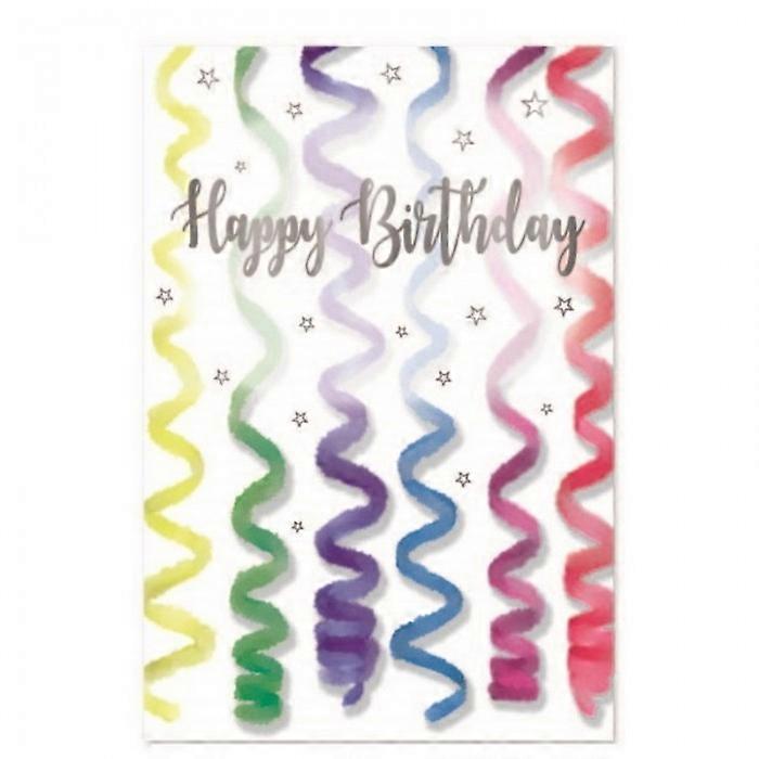 Simon Elvin Tassel Happy Birthday Greetings Card (Pack of 6)