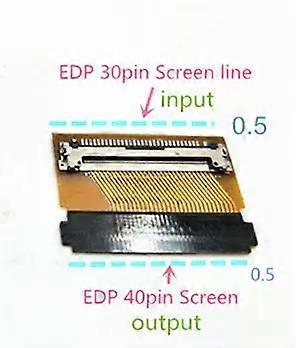 new Laptop LED screen EDP 30pin to 40pin 40 pin to 30 pin input output connector converter Cord cable adapter 05mm 2 Lanes
