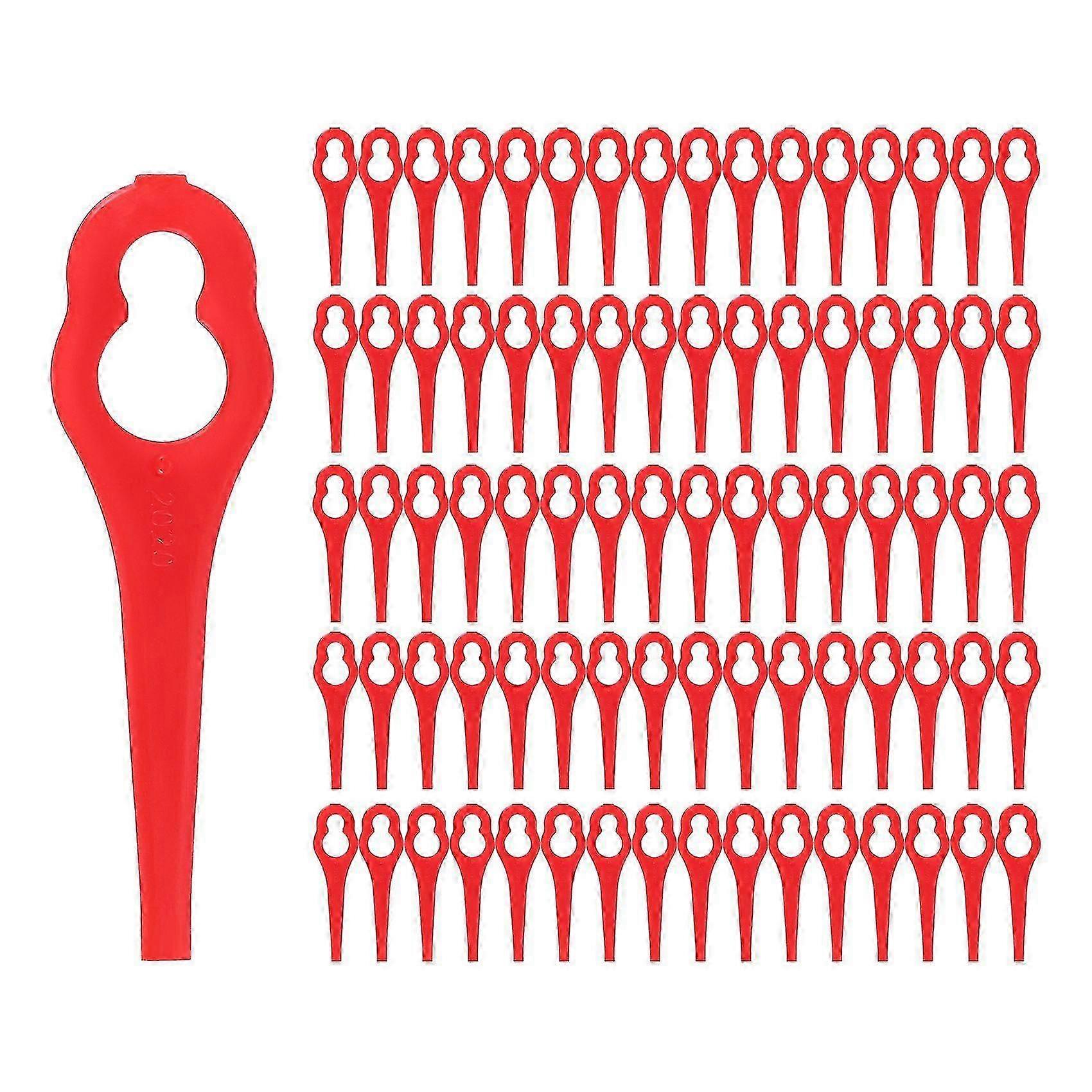Replacement Plastic Blades Set for Cordless Grass Trimmers - Available in 50, 80, or 100 Pieces